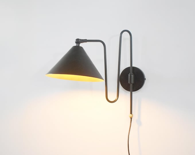 Vintage Matte Black Wall Sconce Elegant Home Lighting Decor light sconce