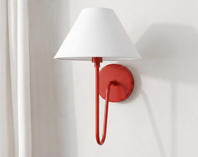The Allure of Red Canopy  Lamp Sconces for Modern Homes