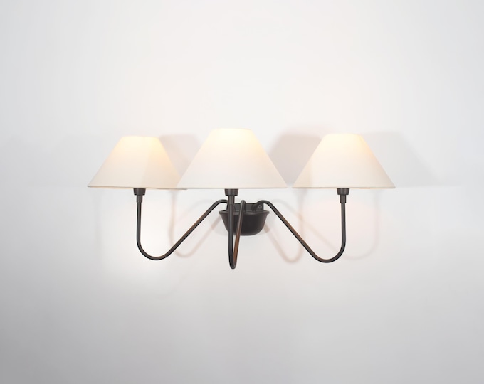black lamp light sconce luxury lighting three wall sconce with shade vanity wall light kitchen wall lamp wall sconce