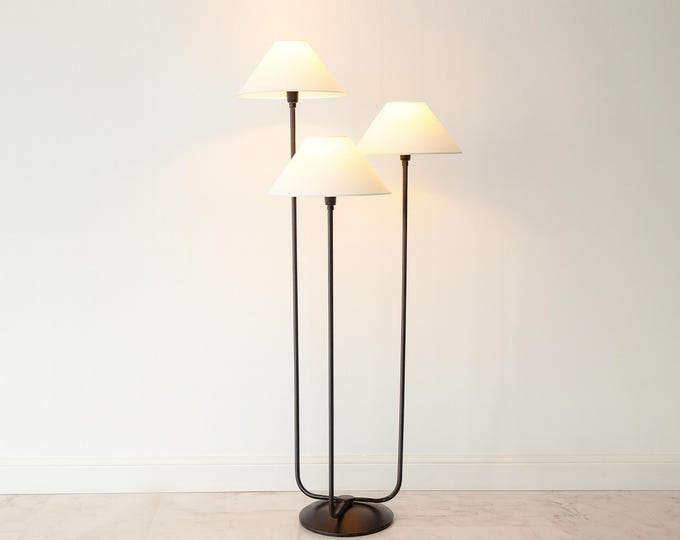 Matte Black Floor Lamp: Mid-Century Modern Bedroom Lighting