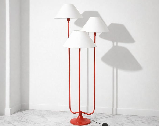 Embrace Elegance with a Red Unique Floor Lamp Design