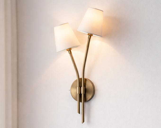 Illuminate your home with the regal charm of the Brown Antique wall sconce.