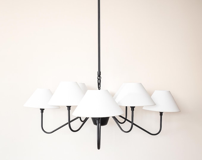 Gothic Stilnovo Chandelier with Cascade Crystals Tiffany Style Ceiling Light Fixture