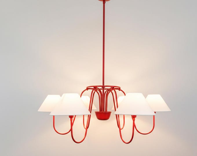 Red Radiance: A Chandelier that Defines Elegance
