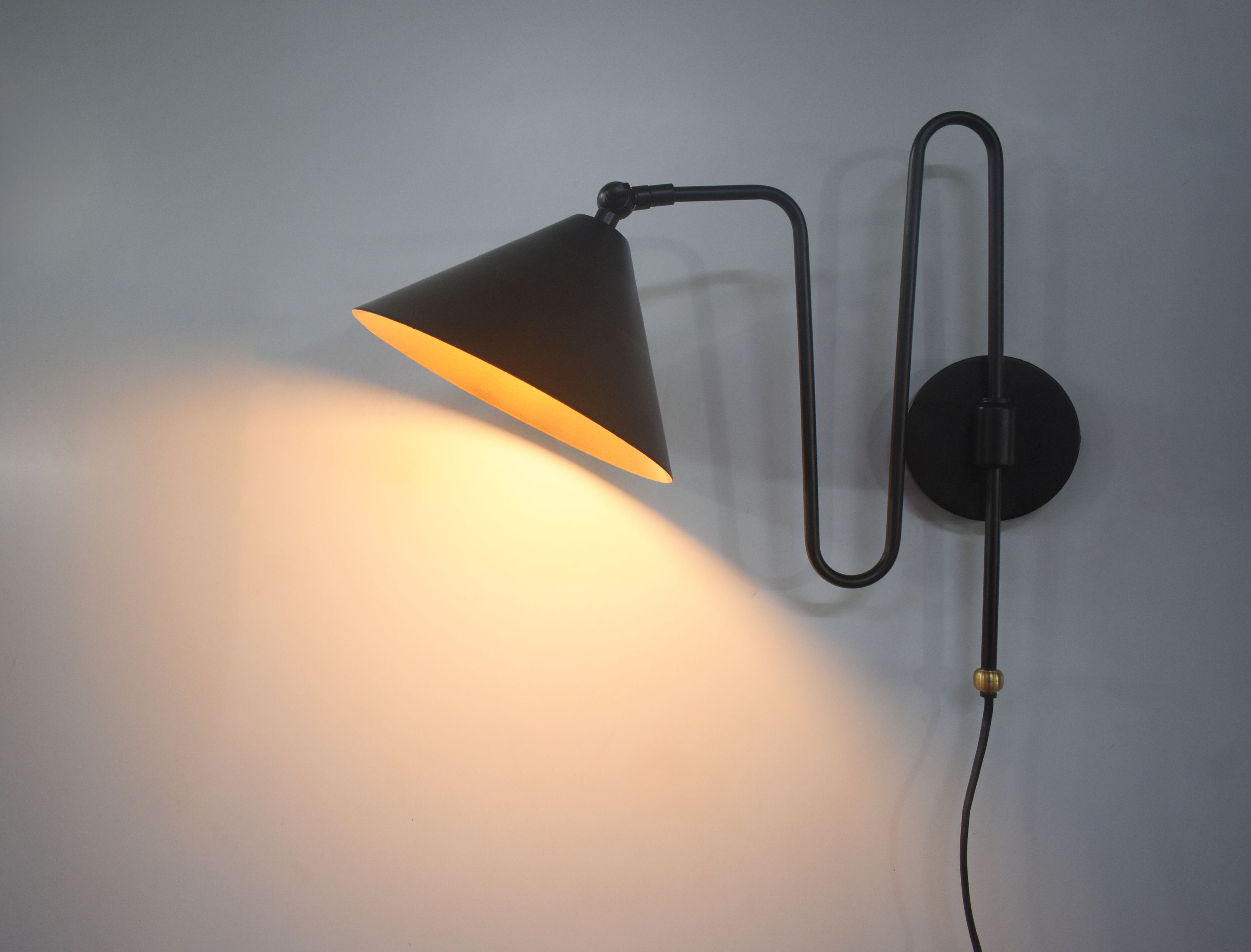 Vintage Matte Black Wall Sconce Elegant Home Lighting Decor - Etsy