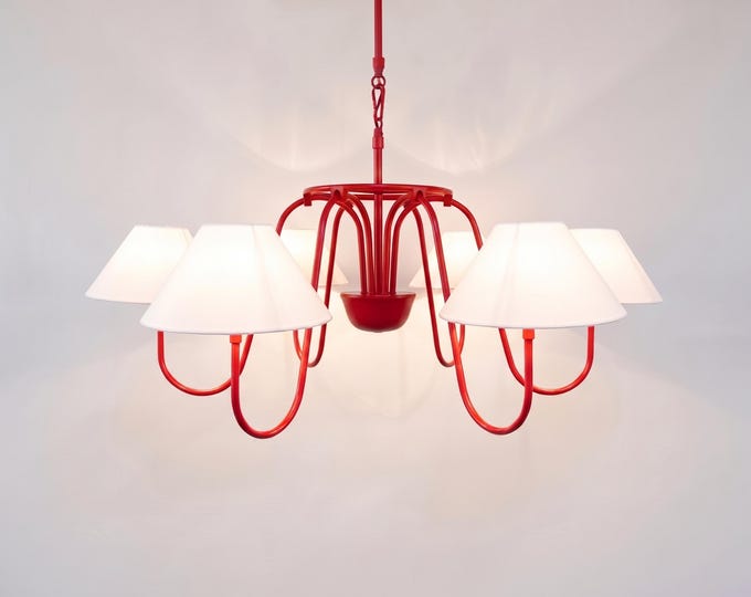 Red Radiance: A Chandelier that Defines Elegance
