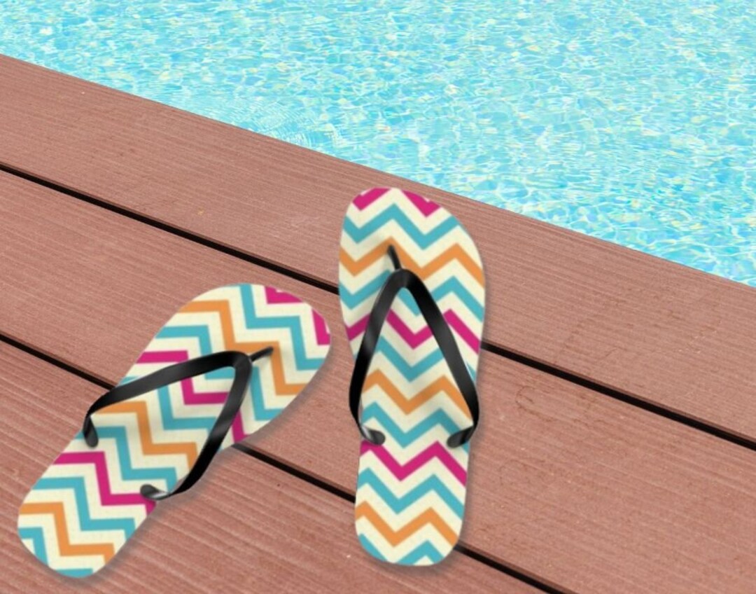 Summer Fun Flip Flops Gift Beach Sandals Summer Design - Etsy