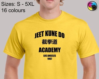 Jeet kune do academy mens t shirt unisex funny kung fu martial arts mma boxing training film movie icon top lee present gift