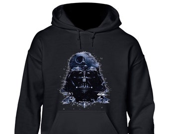 Watercolour vader hoodie hoody unisex funny novelty star trooper jedi storm wars darth droid paint fashion design top cool present gift idea