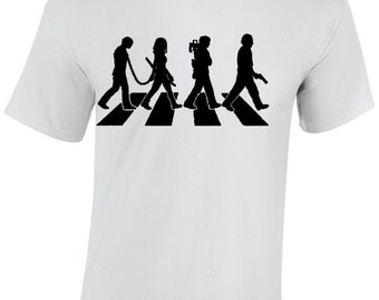Walking Dead Abbey Road Mens T Shirt Unisex Rick Daryl Michonne