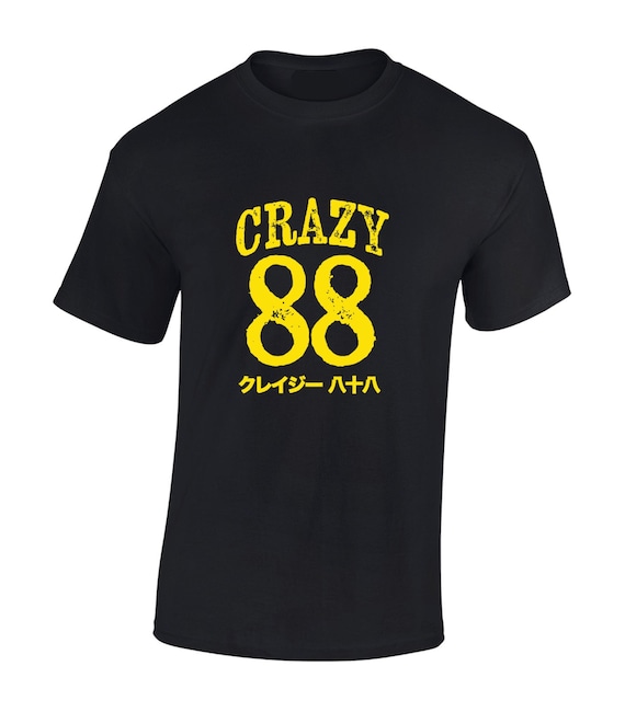 Crazy 88 Mens T Shirt Unisex Funny Novelty Slogan Logo Gang