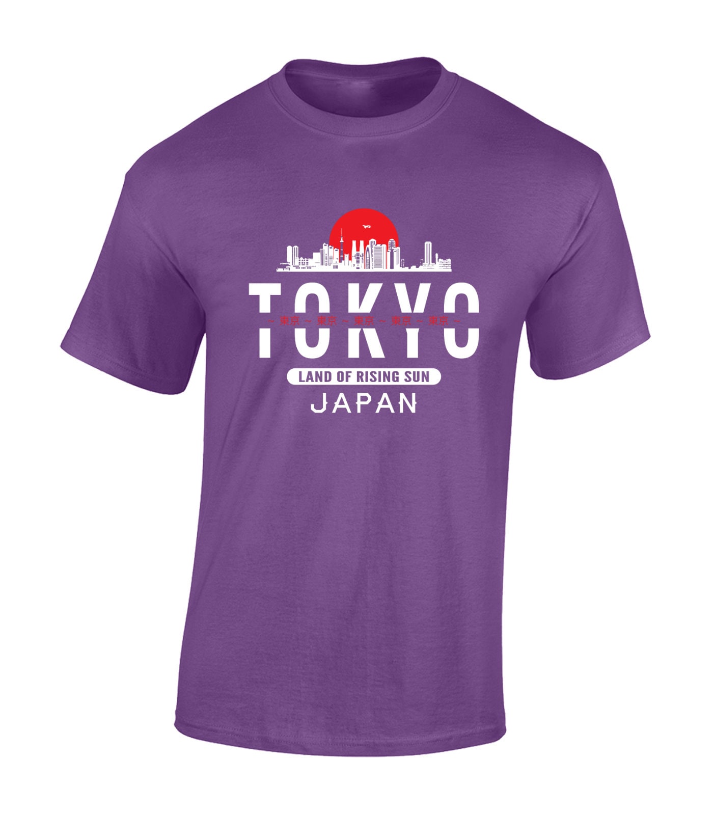 Tokyo Land of Rising Sun Mens T Shirt Unisex Novelty Cool Japanese