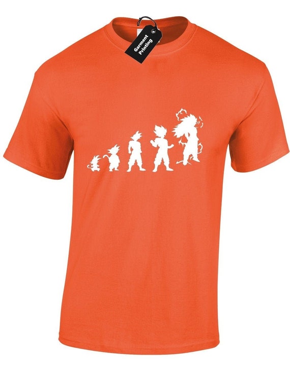 Evolution of dragonball mens t shirt unisex funny classic retro dragon ball z dbz goten goku anime manga clothing present gift for him