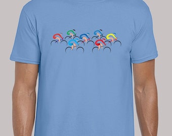 Racing peloton mens t shirt unisex funny joke cool cycle bike lover fashion design top tee exercise gym cool present gift for him cyclists