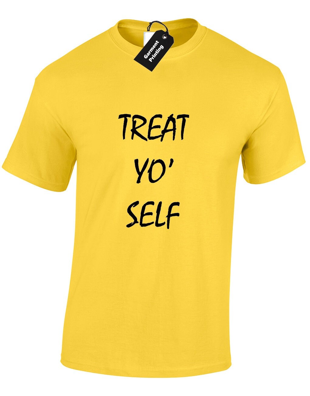 【時間指定不可】 Funny Unisex Shirt T Mens Self Yo' Treat Joke Comedy Novelty トップス