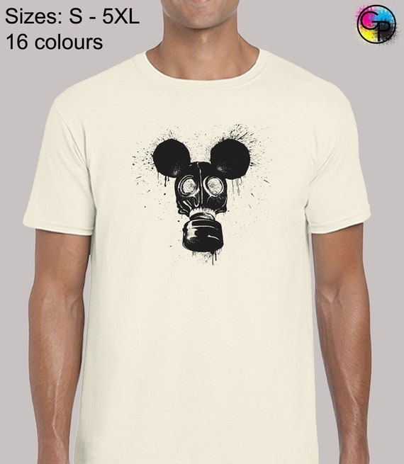 Gas-mousk Mens T Shirt Unisex Funny Cool Banksy Graffiti Street 