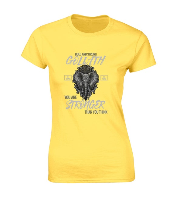Be Brave & Strong Novelty & Motivational T-Shirt For Women Be Brave & Strong Novelty & Motivational T-Shirt For Women