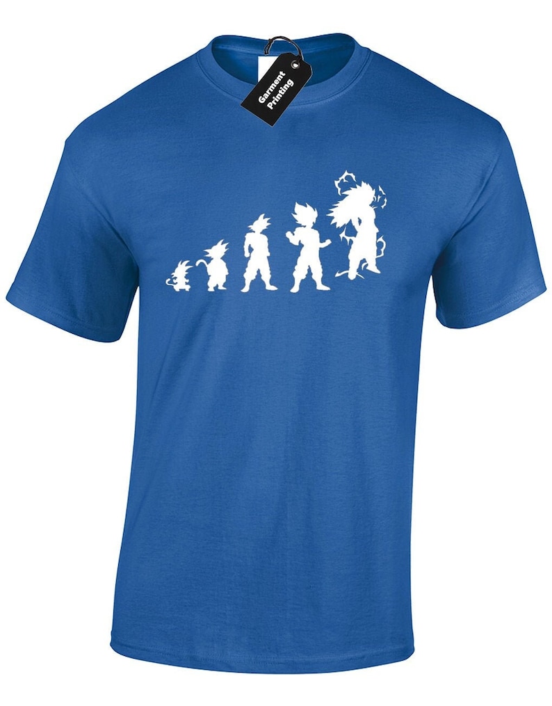 Evolution of dragonball mens t shirt unisex funny classic retro dragon ball z dbz goten goku anime manga clothing present gift for him image 10