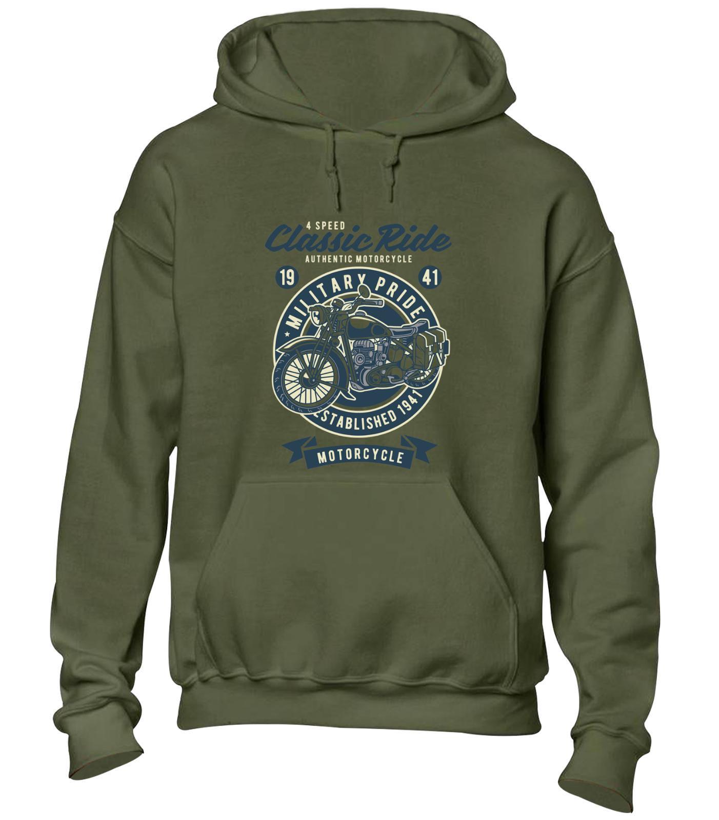 Motorbike Zip Hoodie - Etsy UK