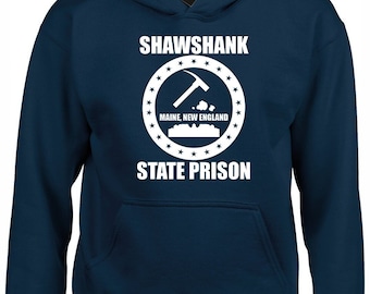 Shawshank state prison hoody hoodie unisex movie film inmate jail break redemption classic penitentiary hammer andy red