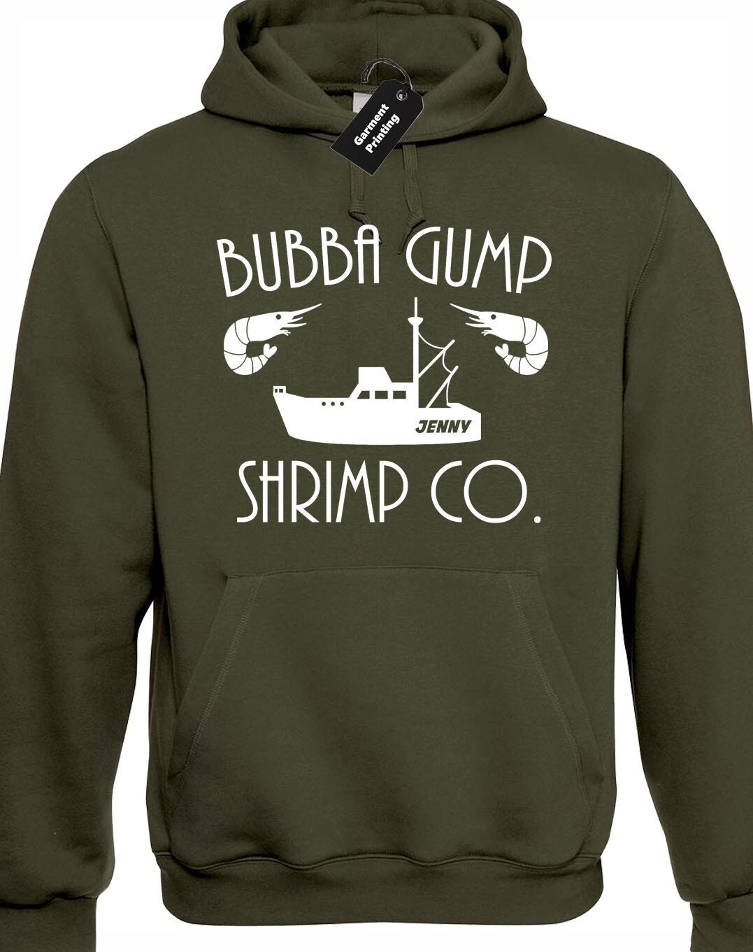 Bubba Gump Shrimp Hoody Hoodie Unisex Funny Forrest Gump Retro 