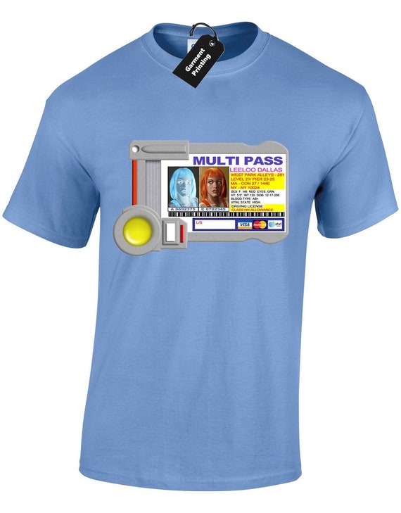 Leeloo Dallas Multipass (col) Mens T-shirt Unisex Retro Fifth