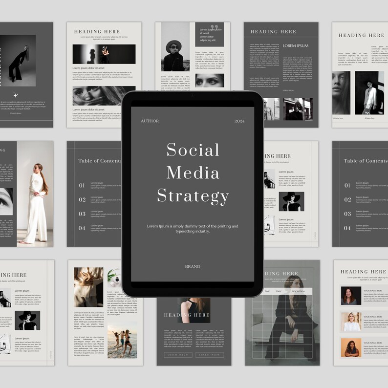 Editable Ebook Template Canva Customizable Book Social Media Manager ...