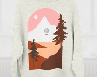 Sweatshirt unisex, nature, light color design