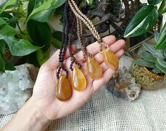 Golden Healer droplet pendants