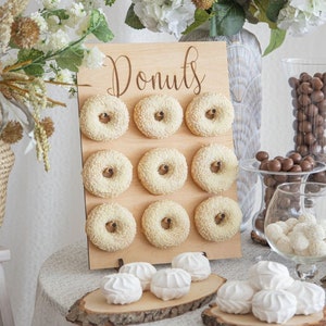 Donut Wall, Donut Bar Stand Birthday Baptism Mevlit Sünnet, Baby Party Decor, Dessert Stand Wedding Party Gift Decor, Candy Stand