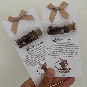 Gastengeschenk Gepersonaliseerde bloemzaden Nikah Sekeri Mevlit Bedankkaart Welkom Baby, Bruiloft Doop Sünnet Verloving Babycadeau Hediye