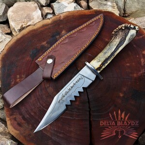 Supernatural Ruby Knife Replica | Demon K-illing Inspired Blade with Leather Sheath | Handmade Movie Prop | Real Antler Handle | Christmas Gift | Cosplay Prop | Gift for Him | TV Show Replica Knife with Free Sheath | Ruby's knife | Supernatural replica | Knife prop | Movie prop | Personalized Knife | Gift for Him | Gift for Men | Birthday Gift | Anniversary Gift | Wedding Gift | Outdoor Knife | Hunting Knife | Groomsmen Gift Knife | Best Men Gift | Gift for Father.