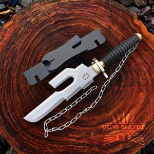 Jujutsu Kaisen: Handmade Inspired Replica of Toji Fushiguro&#39;s Inverted Spear of Heaven with Chain of A Thousand Miles and Stand | Anime Prop