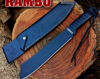 ハンドメイド ランボー IV マチェーテ：1095 カーボンスチール