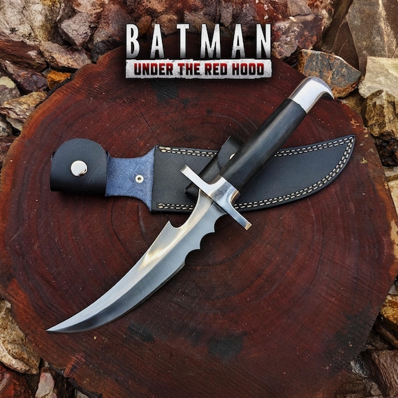 Bat-man Red Hood Inspired Knife: Stainless Steel Anime Cosplay Prop