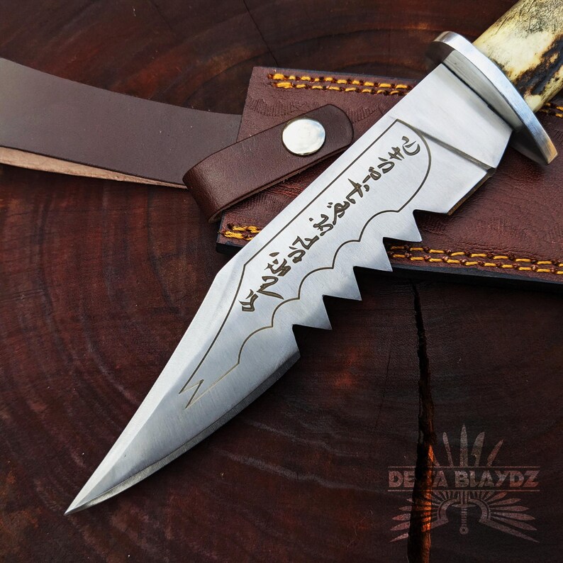 Supernatural Ruby Knife Replica | Demon K-illing Inspired Blade with Leather Sheath | Handmade Movie Prop | Real Antler Handle | Christmas Gift | Cosplay Prop | Gift for Him | TV Show Replica Knife with Free Sheath | Ruby's knife | Supernatural replica | Knife prop | Movie prop | Personalized Knife | Gift for Him | Gift for Men | Birthday Gift | Anniversary Gift | Wedding Gift | Outdoor Knife | Hunting Knife | Groomsmen Gift Knife | Best Men Gift | Gift for Father.