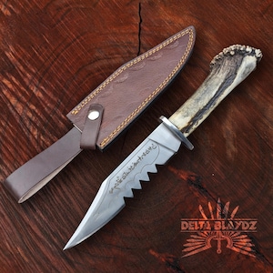 Supernatural Ruby Knife Replica | Demon K-illing Inspired Blade with Leather Sheath | Handmade Movie Prop