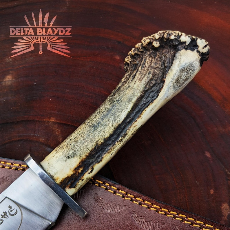 Supernatural Ruby Knife Replica | Demon K-illing Inspired Blade with Leather Sheath | Handmade Movie Prop | Real Antler Handle | Christmas Gift | Cosplay Prop | Gift for Him | TV Show Replica Knife with Free Sheath | Ruby's knife | Supernatural replica | Knife prop | Movie prop | Personalized Knife | Gift for Him | Gift for Men | Birthday Gift | Anniversary Gift | Wedding Gift | Outdoor Knife | Hunting Knife | Groomsmen Gift Knife | Best Men Gift | Gift for Father.