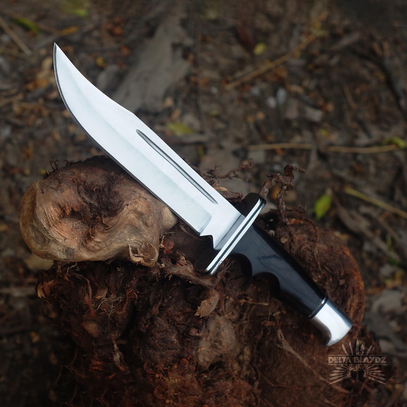 Scream Replica Knife: Bloody Ghostface Replica Buck 120 Hunting Knife | Movie Replica | Horror Movie Prop | Gift for Him | Gift for Men | Birthday Gift | Gift for Husband | Christmas Gift | Groomsmen Gift Knife | Gift for Boyfriend | Halloween Gift