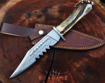 Handmade Supernatural Ruby's Demon Ki-lling Replica Knife Ruby's Cosplay Prop | Real Antler Handle