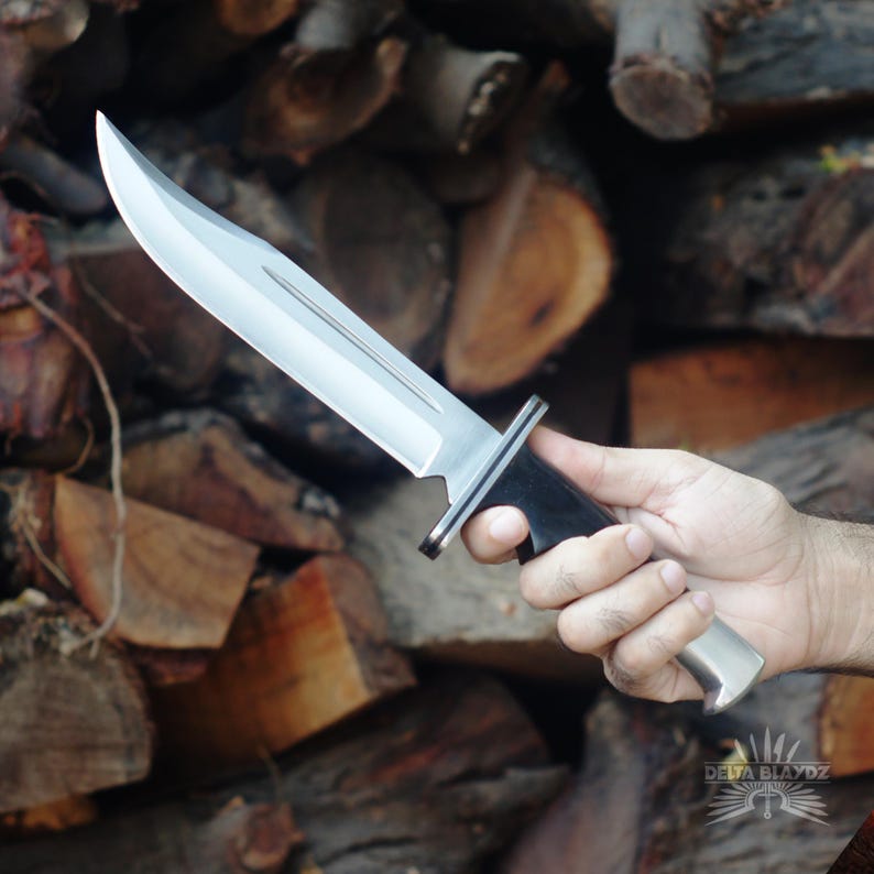 Scream Replica Knife: Bloody Ghostface Replica Buck 120 Hunting Knife | Movie Replica | Horror Movie Prop | Gift for Him | Gift for Men | Birthday Gift | Gift for Husband | Christmas Gift | Groomsmen Gift Knife | Gift for Boyfriend | Halloween Gift