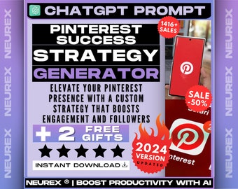 How to create Pinterest strategy? Pinterest Strategy Generator ChatGPT Prompt, Social media planning, Content creation, Engagement boosting