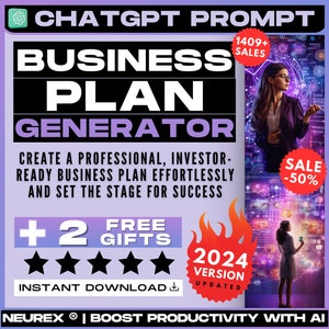 ChatGPT Business Plan Generator ChatGPT Prompt - Craft Comprehensive Business Strategies, Secure Funding, and Streamline Business Planning