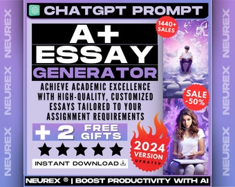 ChatGPT Essay Prompt, Academic Writing, Research Assistance, Thesis Support, Argumentative Essays, Critical Analysis, Essay Structuring