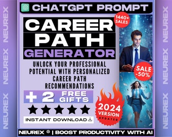 ChatGPT Career Path Prompt, Professional Development, Job Advancement, Career Planning, Vocational Guidance, Career Choices