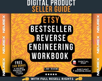 Bestseller Reverse Engineering Workbook, Etsy Competitor Analysis, Etsy SEO Workbook, Product Research Guide, Seller Toolkit