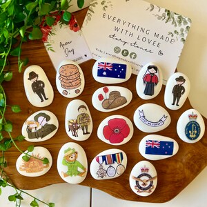 Anzac Day Story Stones image 3