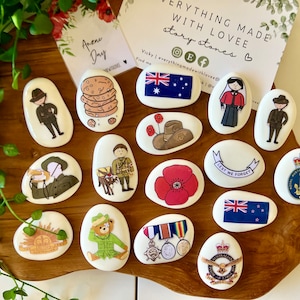 Anzac Day Story Stones image 1