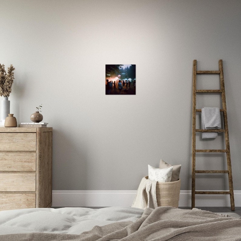 Rave in Forest With an Uninvited Guest Surreal Photo - Etsy