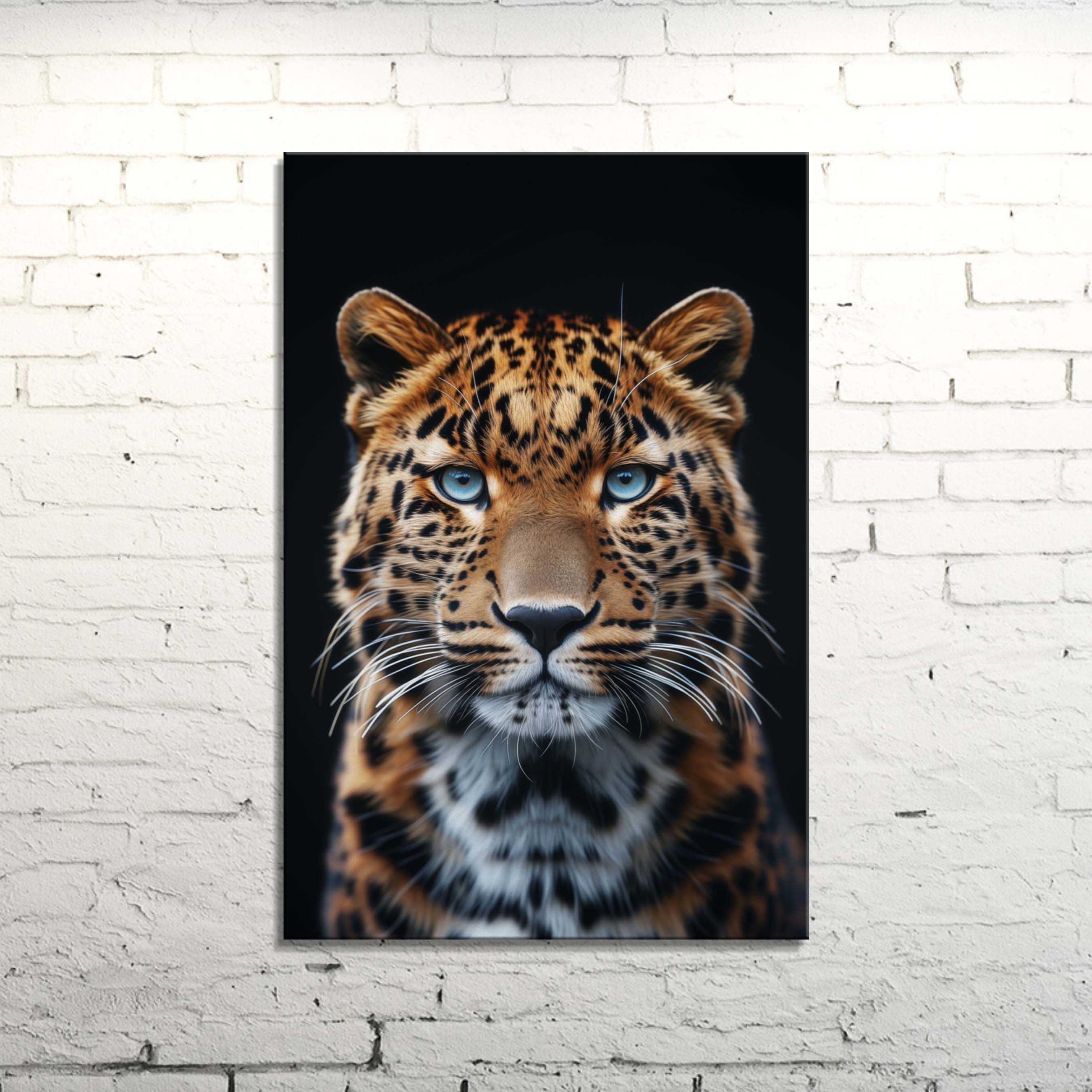 Amur Leopard Portrait: Endangered Species Canvas Print or Poster